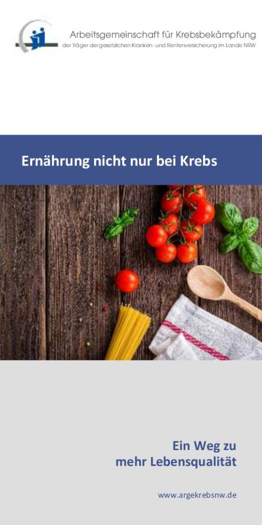 Ernährung nicht nur bei Krebs