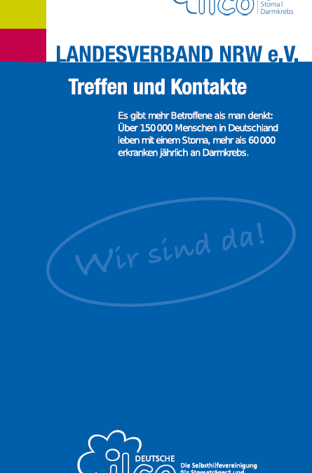 Titelseite ILCO-Flyer für Rehapatient*innen