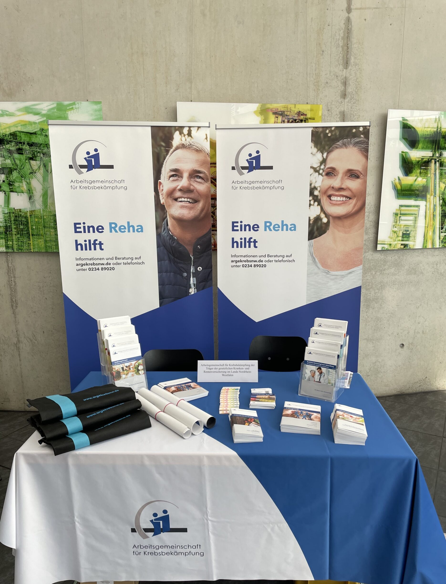 Info-Stand der ARGE Krebs