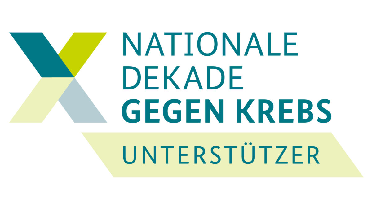 Logo für Unterstützer der Nationalen Dekade gegen Krebs