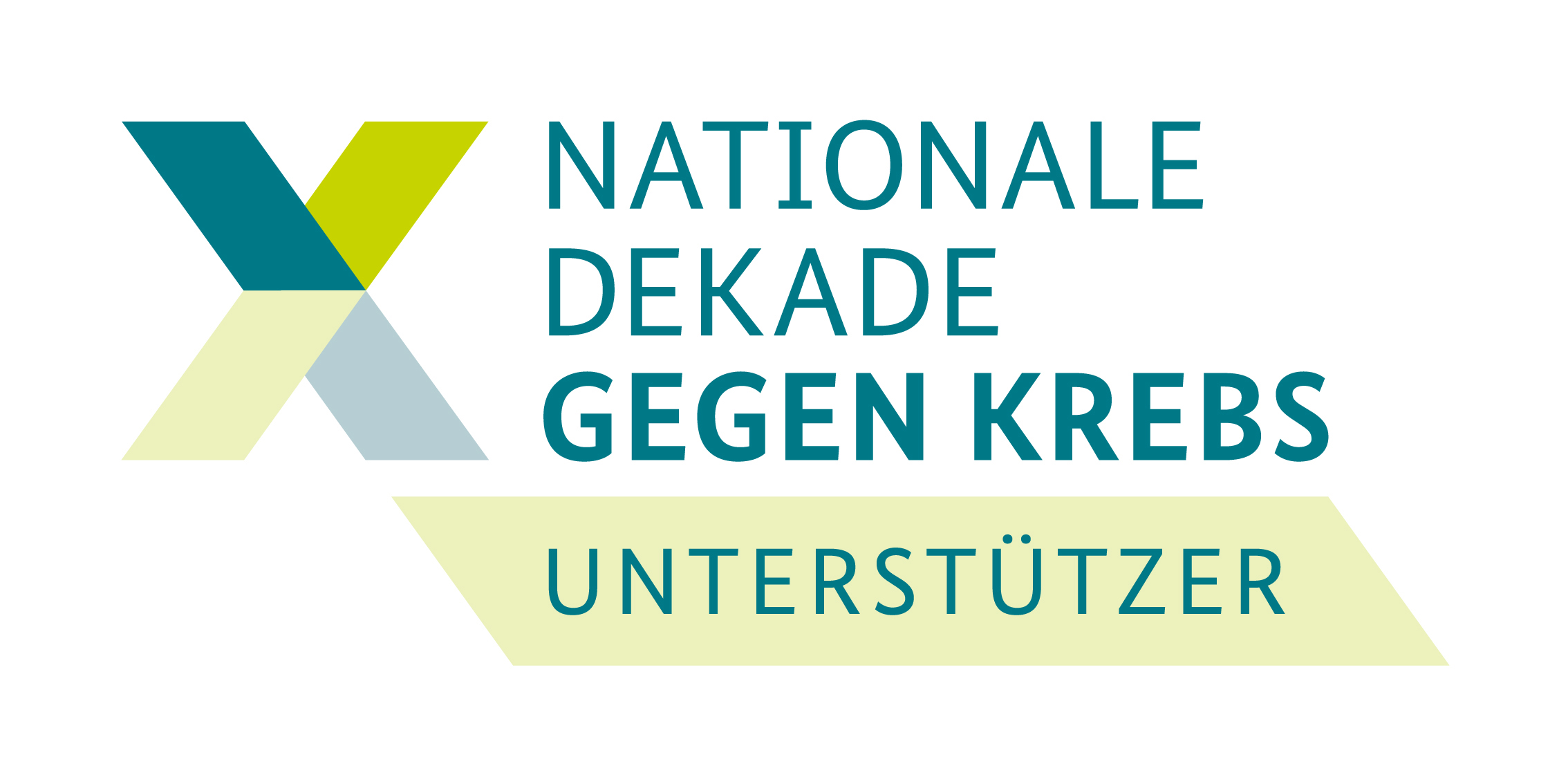 Logo für Unterstützer der Nationalen Dekade gegen Krebs