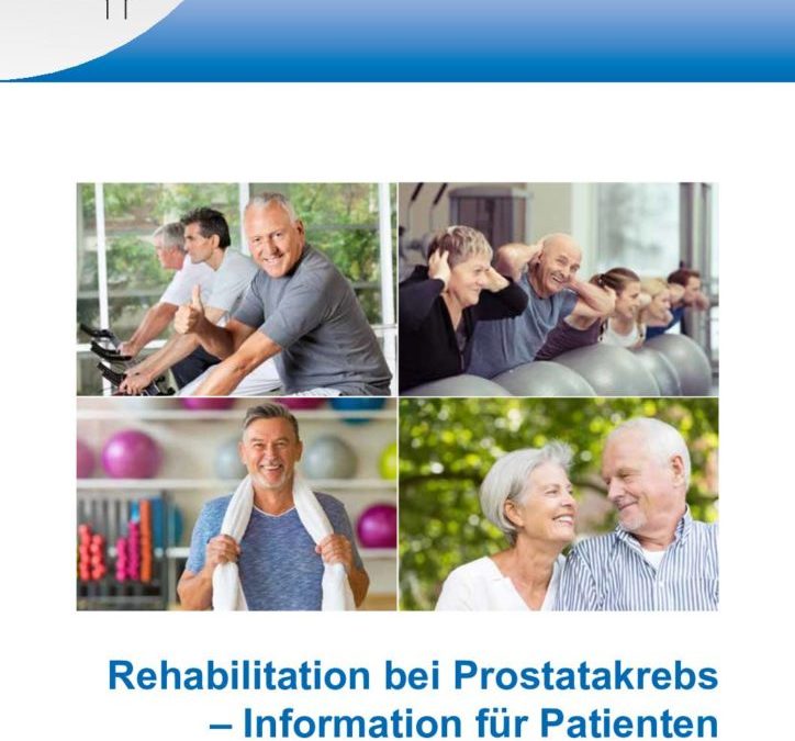 Titel der Broschüre Rehabilitation bei Prostatakrebs