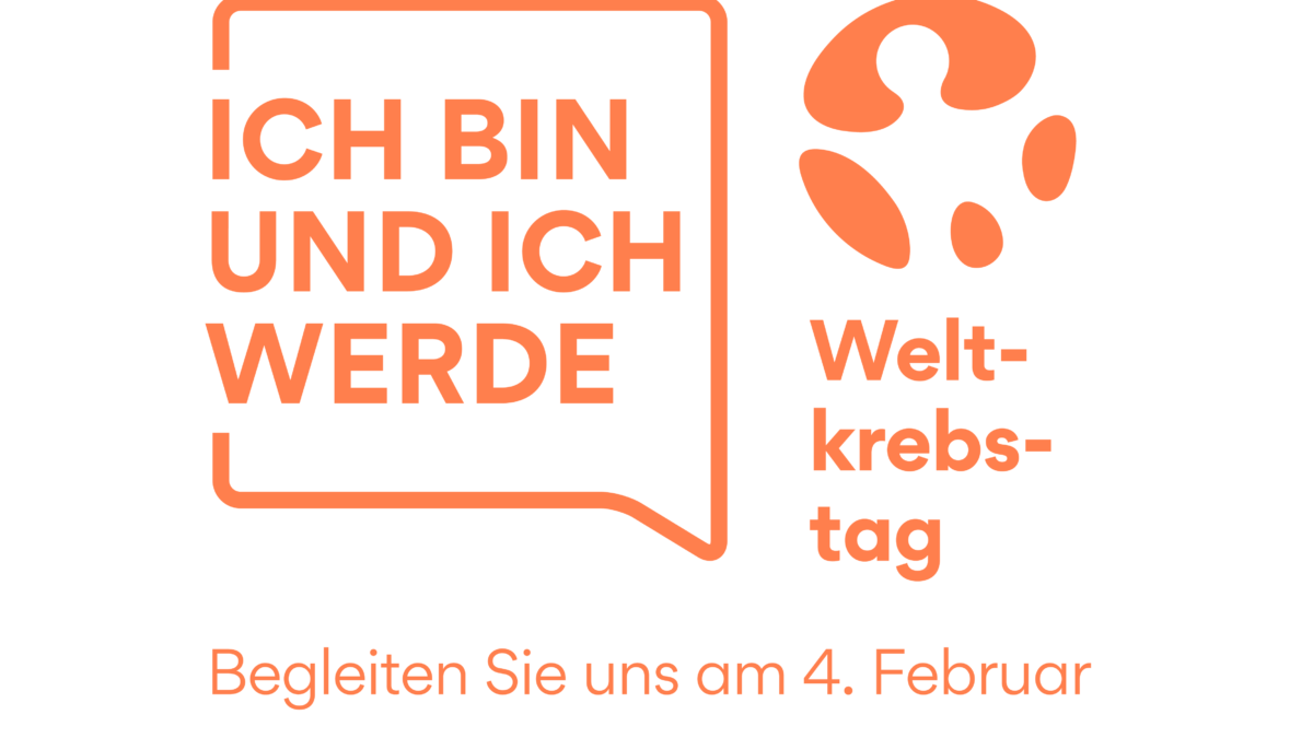 Logo mit Motto des Weltkrebstages 4. Februar