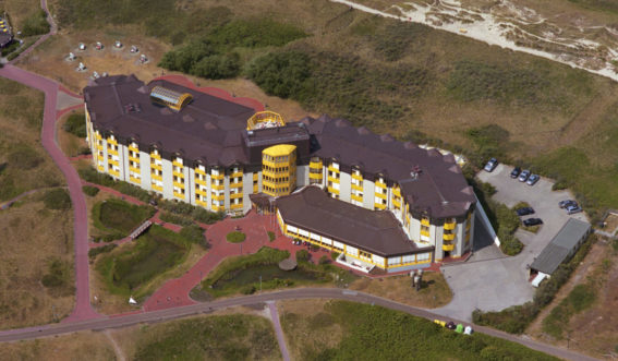 Knappschafts-Klinik-Borkum 2 Luftaufnahme der Knappschafts-Klinik Borkum