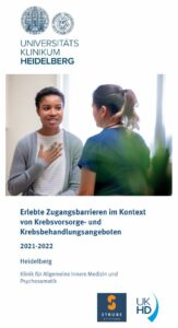 Flyer zur Studie über Zugangsbarrieren in der Krebsvorsorge